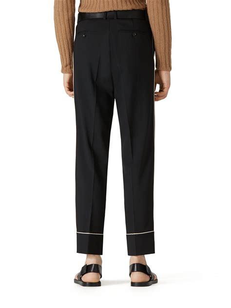 gucci mens wool trusers|gucci trousers for men.